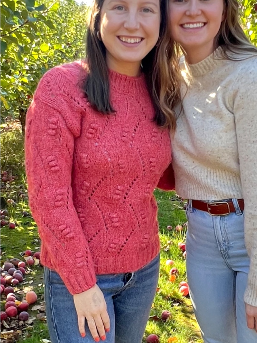 Women's Coral Knit Sweater